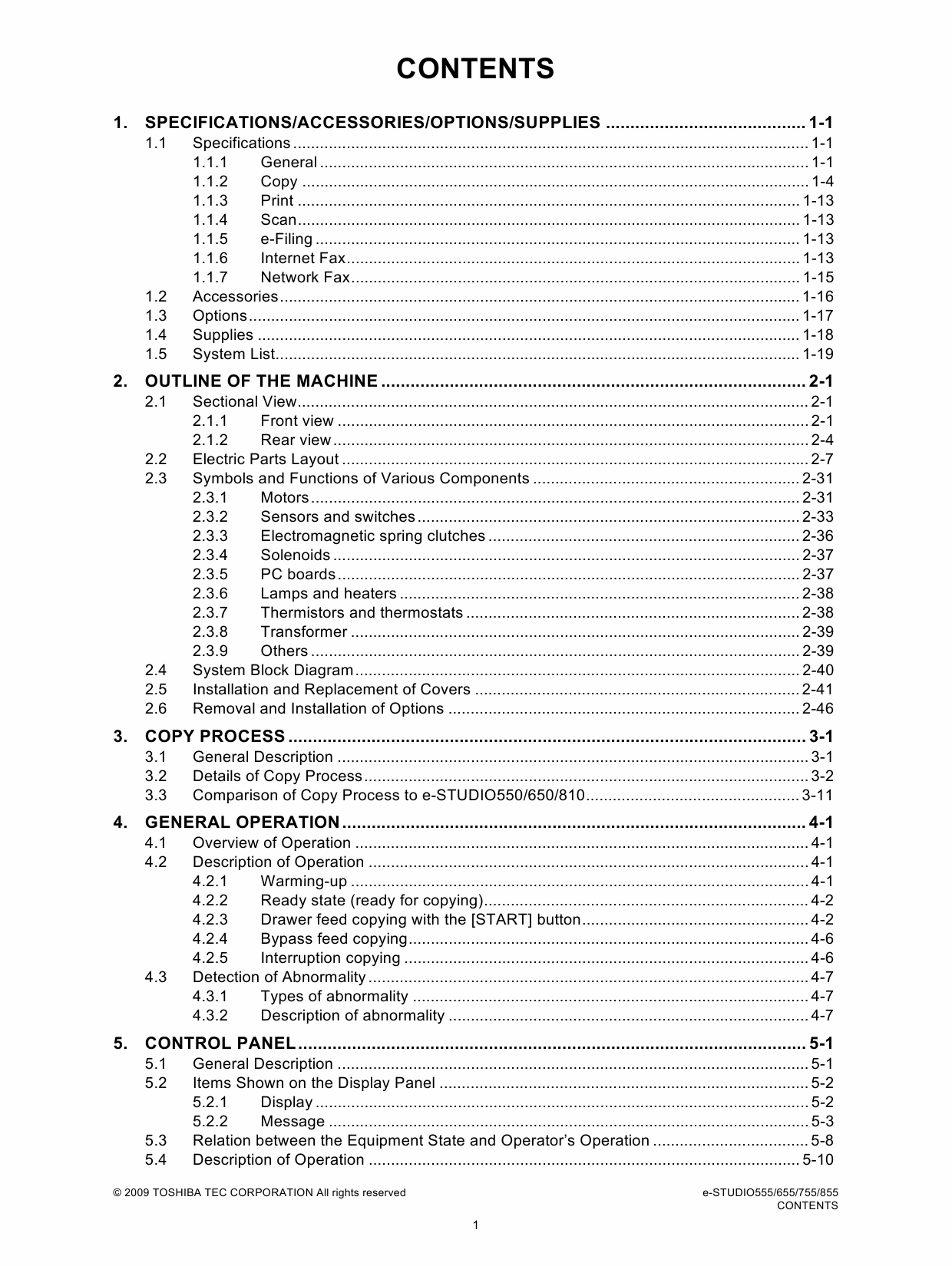 TOSHIBA e-STUDIO 555 655 755 855 Service Manual-2